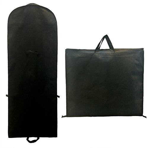 TUKA Transpirable Funda de Ropa, 180 cm x 65 cm Bolsa de Ropa Protector para Vestidos de Novia o de Fiesta, Trajes, Abrigos. 2 Accesorios Bolsillos, Bolsa portatrajes, Negro, TKB1001 Black TUKA Transpirable Funda de Ropa, 180 cm x 65 cm Bolsa de Ropa Protector para Vestidos de Novia o de Fiesta, Trajes, Abrigos. 2 Accesorios Bolsillos, Bolsa portatrajes, Negro, TKB1001 Black