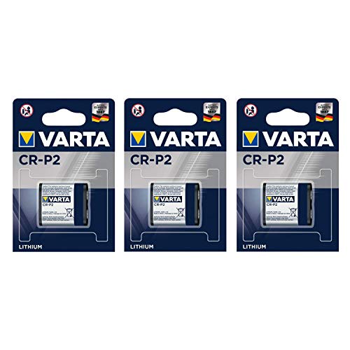 Varta Professional Lithium CR-P2 - Lote de 3 blísters de 1 pila de litio (6 V)