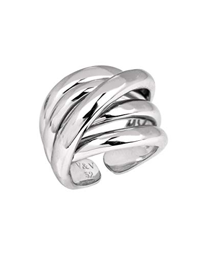 VIDAL & VIDAL Anillo Plata Cinco Tiras VIDAL & VIDAL Anillo Plata Cinco Tiras
