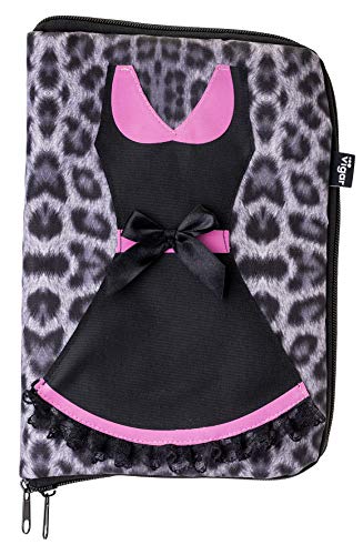 VIGAR Lulu Joyero de Viaje, Material: Tela Estampada Polyester. Banda Interior Acolchada: Poliamida. Bolsillos: PVC Transparente, Color: Rosa y Negro, Dimensiones: 19,5 x 2,5 x 28,50 cm VIGAR Lulu Joyero de Viaje, Material: Tela Estampada Polyester. Banda Interior Acolchada: Poliamida. Bolsillos: PVC Transparente, Color: Rosa y Negro, Dimensiones: 19,5 x 2,5 x 28,50 cm