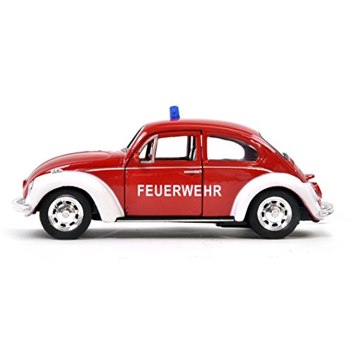 Volkswagen Beetle - Red Feuerwehr German Model Fire Brigade Car