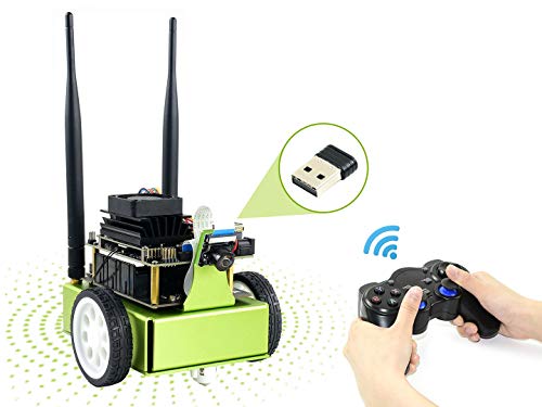 Waveshare JetBot AI Kit Smart Robot Based on Jetson Nano Developer Kit with The Intelligent Eye Front Camera For Facial Recognition Object Tracking Auto Line Following and Collision Advance