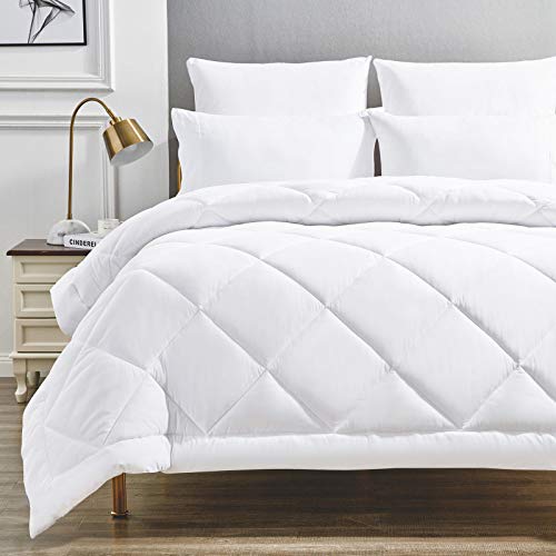 WAVVE Edredón Relleno Nórdico 240x260 cm para Cama 180, Edredón de Fibra 300gr/m², Suave, Transpirable, Antiácaro, Hipoalergénico para Otoño e Invierno, Blanco