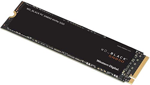 WD BLACK SSD SN850 de 500 GB SSD interna para juegos, tecnología PCIe Gen. 4, velocidades de lectura de hasta 7000 MB/s, M.2 2280