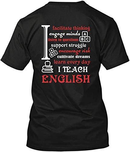 WHI-TS Interesante Custom T-Shirt I Teach English Hombre's T-Shirts WHI-TS Interesante Custom T-Shirt I Teach English Hombre's T-Shirts