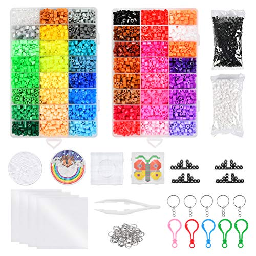 WOWOSS 10000pcs Cuentas y Abalorios 5 mm 48 Colores para Actividades Creativas y Manualidades Infantiles, Kit de Cuentas y Surtidos como Juguete o Regalo para Fiesta Cumpleaños Niños WOWOSS 10000pcs Cuentas y Abalorios 5 mm 48 Colores para Actividades Creativas y Manualidades Infantiles, Kit de Cuentas y Surtidos como Juguete o Regalo para Fiesta Cumpleaños Niños