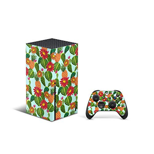 X1 Series X Console Controller Skin De 46 North Design, La Misma Calidad De Calcomanía Para Automóviles, Cactus Desierto Flor Lindo Verde Rojo Azul Naranja Alta Calidad, Duradera, Fabricado En Canadá