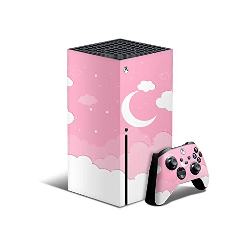 X1 Series X Console Controller Skin De 46 North Design, La Misma Calidad De Calcomanía Para Automóviles, Luna Rosa Nube Cielo Estrella Pastel Anime Lindo, Alta Calidad, Duradera, Fabricado En Canadá