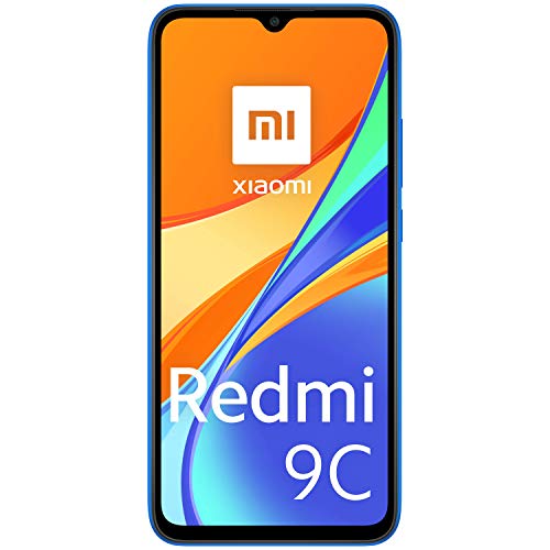 Xiaomi Redmi 9C - Smartphone Compantalla Hd+ de 6.53" Dotdrop (2Gb+32Gb, Triple Cámara Trasera de 13Mp Comia, Metek Helio G35, Batería de 5000 Mah, 10 W de Carga Rápida), Azul [Versión Española]