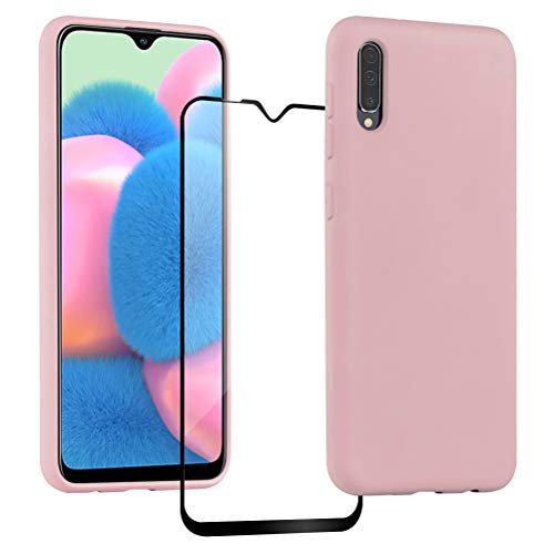 XinYue Funda para Samsung Galaxy A30S / A50 + Protector Pantalla, Carcasa de Silicona Líquida Gel Ultra Suave Funda con tapete de Microfibra Anti-Rasguño - Rosa XinYue Funda para Samsung Galaxy A30S / A50 + Protector Pantalla, Carcasa de Silicona Líquida Gel Ultra Suave Funda con tapete de Microfibra Anti-Rasguño - Rosa
