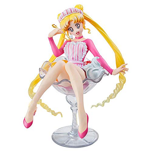 YSKCSRY 12 cm Altura Crema Sailor Moon 20th Anniversary Limited Luna Hare Fruta Buffy Hielo Figura decoración Estatua Modelo Toy Collection