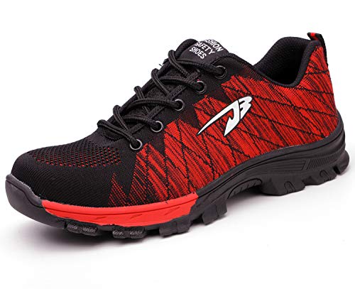 Zapatos de Seguridad para Hombre Transpirable Ligeras con Puntera de Acero Zapatillas de Seguridad Trabajo, Calzado de Industrial y Deportiva 43 Zapatos de Seguridad para Hombre Transpirable Ligeras con Puntera de Acero Zapatillas de Seguridad Trabajo, Calzado de Industrial y Deportiva 43
