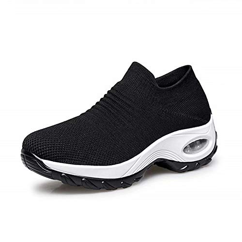 Zapatos Deporte Mujer Zapatillas Deportivas Correr Gimnasio Casual Zapatos para Caminar Mesh Running Transpirable Aumentar Más Altos Sneakers Negro Gris Morado Rojo Blanco 35-44 Negro & Blanco 38 Zapatos Deporte Mujer Zapatillas Deportivas Correr Gimnasio Casual Zapatos para Caminar Mesh Running Transpirable Aumentar Más Altos Sneakers Negro Gris Morado Rojo Blanco 35-44 Negro & Blanco 38