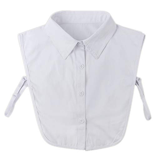 Zonfer La mitad de los collares falsos camisa falsa cuellos postizos blusa de Dickey collar accesorio de vestir para las mujeres