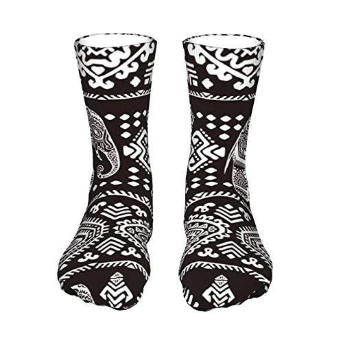 ZVEZVI Calcetines para hombres y mujeres, calcetines de bota azteca de 40 cm con diseño de loto indio y gráfico vintage para correr, deportes, al aire libre