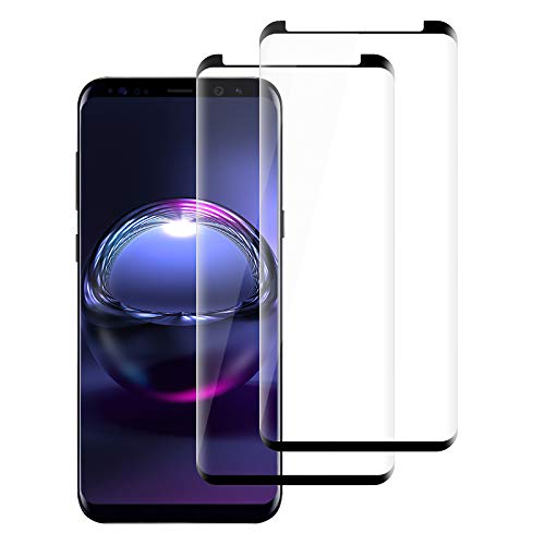 [2 Pack] Protector de Pantalla para Samsung Galaxy S8 Cristal Templado, [Ultra Transparente][Sin Burbujas] [9H Dureza][Resistente a Arañazos]HD Film Vidrio Templado Samsung Galaxy S8