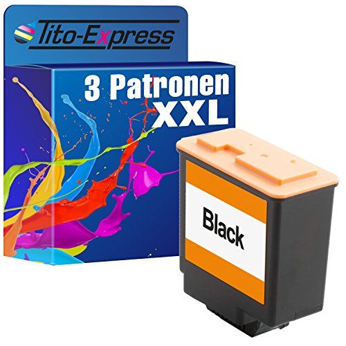 3 cartuchos de tinta XXL para Philips FAX I-JET Memo Fax I-JET Primo IPF de 176 PFA 421 3 cartuchos de tinta XXL para Philips FAX I-JET Memo Fax I-JET Primo IPF de 176 PFA 421