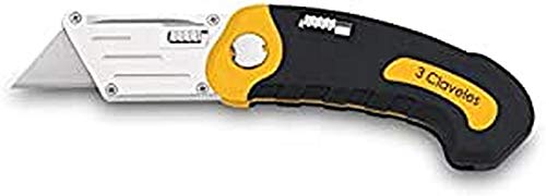 3Claveles 215 - Cúter navaja plegable de 10 cm, zinc 3Claveles 215 - Cúter navaja plegable de 10 cm, zinc