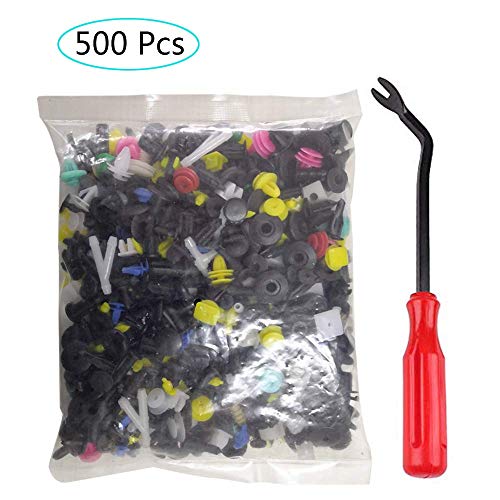500 Piezas Clips Remaches Plástico, Clips Remaches de Plástico Cierre, aleatoria mezclando los clips del coche universal Fender parachoques plástico Menaje Auto plástico Fastener 500 Piezas Clips Remaches Plástico, Clips Remaches de Plástico Cierre, aleatoria mezclando los clips del coche universal Fender parachoques plástico Menaje Auto plástico Fastener