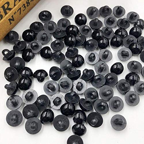 50pcs Mix Botones Negro Plástico para Scrapbooking Mitad Perla Botones Animal Ojos para Juguetes DIY Ropa de Mano Coser PT260,13 mm