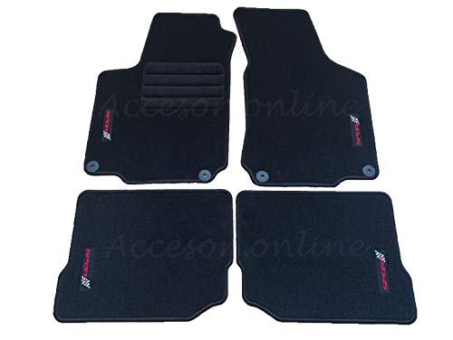 Accesorionline Alfombrillas para Seat Leon I 1999-2005 MK1 alfombras 1M FR Cupra Sport Accesorionline Alfombrillas para Seat Leon I 1999-2005 MK1 alfombras 1M FR Cupra Sport