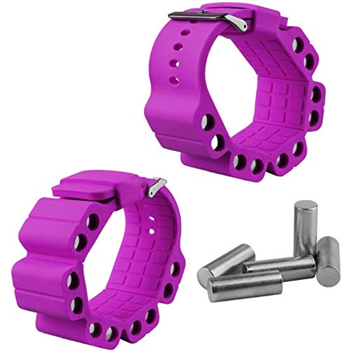 AJDGNL 2 Piezas De Pulsera De Peso De Silicona, Se Utilizan Correa De Muñeca Ajustable para Deportes, Fitness, Yoga, Aeróbicos, Resistencia Al Brazo De Ejercicio,Púrpura AJDGNL 2 Piezas De Pulsera De Peso De Silicona, Se Utilizan Correa De Muñeca Ajustable para Deportes, Fitness, Yoga, Aeróbicos, Resistencia Al Brazo De Ejercicio,Púrpura