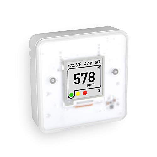 Aranet4 Home: sensor de calidad de aire interior inalámbrico para el hogar, la oficina o la escuela [CO2, temperatura, humedad y más] portátil