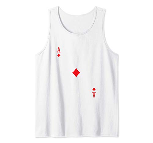 As de diamantes jugando al póker de cartas Camiseta sin Mangas
