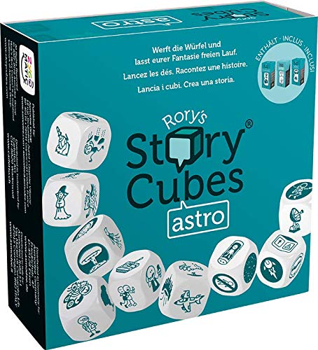 Asmodee Italia Rory's Story Cubes Astro (octano), Juego de Dados para Crear Historias, edición en Italiano, 8085