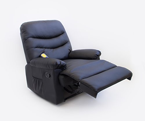Astan Hogar AH-AR30200NG Roma-Sillón Relax con Reclinación Manual, Masaje Y Termoterapia, Negro, Astan Hogar AH-AR30200NG Roma-Sillón Relax con Reclinación Manual, Masaje Y Termoterapia, Negro,