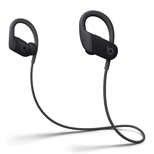 Auriculares Inalámbricos de Alto Rendimiento Powerbeats - Chip H1 de Apple, Bluetooth de Clase 1, 15 Horas de Sonido Ininterrumpido, Tapones Resistentes al Sudor - Negro (Ultimo Modelo)