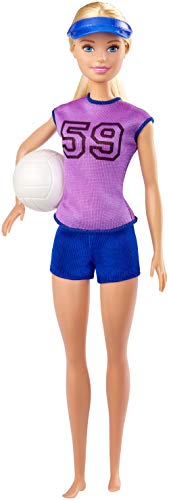 Barbie- Quiero ser jugadora de vóleibol Muñeca deportista con accesorios (Mattel GHT22) , color/modelo surtido