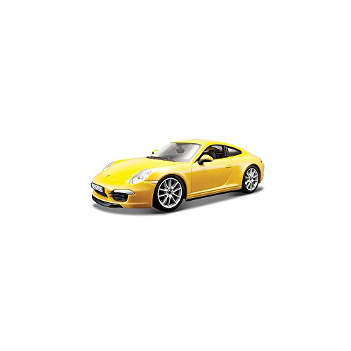 Bburago 1:24 Porsche 911 Carrera S, Color Amarillo.
