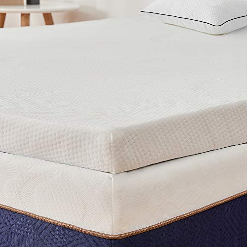 BedStory Colchón Topper de Espuma con Memoria, con Esencia de Lavanda, Cubierta de Microfibra, Topper viscoelástico para Cama, CertiPUR-US Certificado, Diseño ventilado - 150x190x5cm