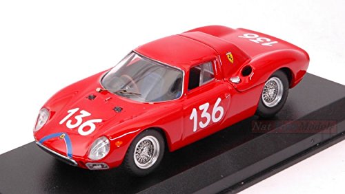 Best Model BT9683 Ferrari 250 LM N.136 Targa Florio 1965 NICODEMI-LESSONA 1:43 Compatible con