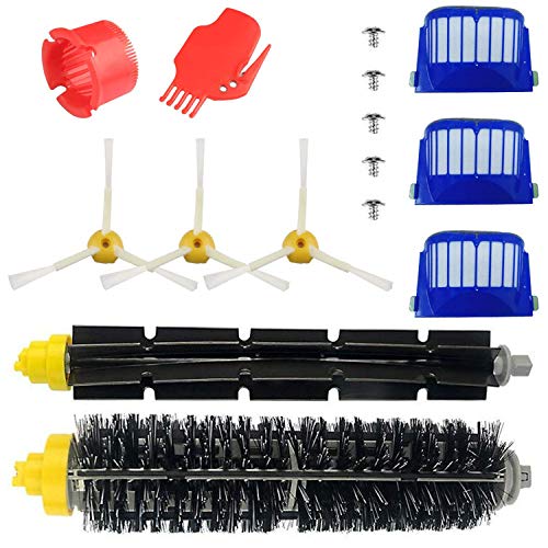 Blue Power Repuestos de Accesorios para Aspiradoras iRobot Serie 600 605 610 615 616 620 625 630 631 632 639 650 651 660 670 680 681 691 Kit Cepillos Recambios para Aspiradoras de Filter-15PCS