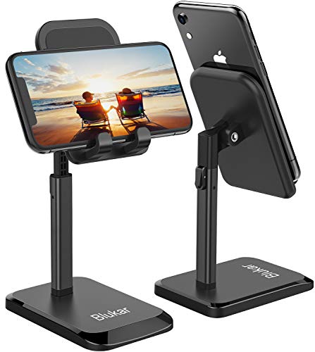 Blukar Soporte Móvil, Ajustable Soporte Teléfono Mesa Portátil con Almohadilla de Silicona Antideslizante Soporte Dock Base Ideal para Teléfono Móvil Phone, Android y Tablet Blukar Soporte Móvil, Ajustable Soporte Teléfono Mesa Portátil con Almohadilla de Silicona Antideslizante Soporte Dock Base Ideal para Teléfono Móvil Phone, Android y Tablet