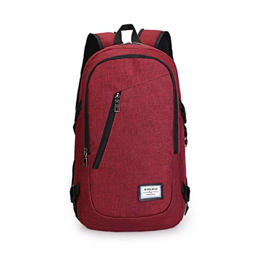 Bolso de hombro, con puerto de carga USB, gran capacidad y fácil de acomodar las necesidades básicas de salir, adecuado para varios escenarios. 22 * 13 * 42cm, color Rojo, talla Talla única
