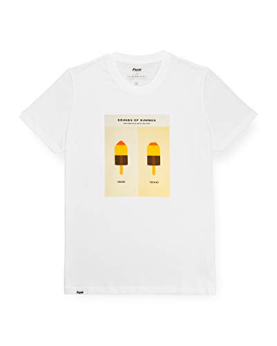 Brava Fabrics | Camiseta Hombre Manga Corta | Camiseta Blanca Hombre | Camiseta Casual | Camiseta Hipster | 100% Algodón | Modelo Sounds of Summer: House vs. Techno by Sr. Bermúdez | Talla 3XL Brava Fabrics | Camiseta Hombre Manga Corta | Camiseta Blanca Hombre | Camiseta Casual | Camiseta Hipster | 100% Algodón | Modelo Sounds of Summer: House vs. Techno by Sr. Bermúdez | Talla 3XL