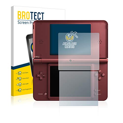 BROTECT Protector Pantalla Cristal Mate Compatible con Nintendo DSi XL Protector Pantalla Anti-Reflejos Vidrio, AirGlass BROTECT Protector Pantalla Cristal Mate Compatible con Nintendo DSi XL Protector Pantalla Anti-Reflejos Vidrio, AirGlass