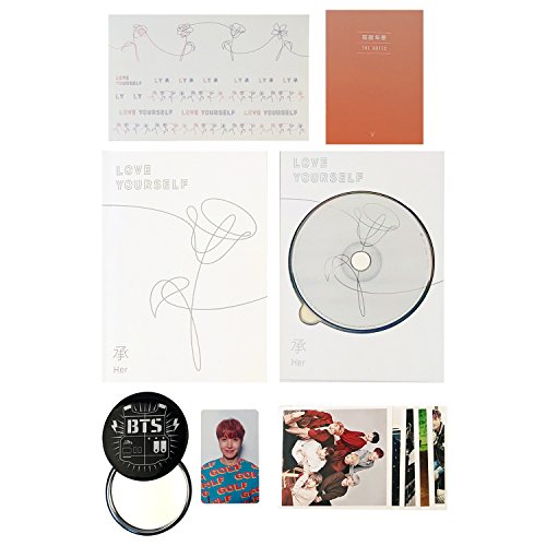 BTS 5th Mini Album - LOVE YOURSELF 轉 HER [ V ver. ] CD + Photobook + Mini Book + Photocard + Sticker Pack + FREE GIFT / K-POP Sealed