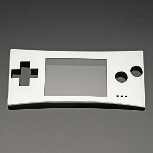 C-FUNN Reemplazo Frontal Shell Placa Frontal Cubierta Caso para Nintendo Gameboy Micro Gbm - Plata