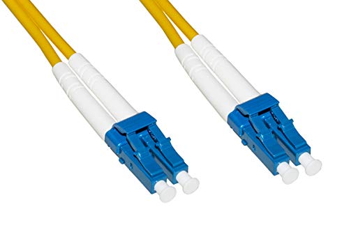 Cable de fibra óptica LC a LC Singlemode Duplex 9/125, 50 m