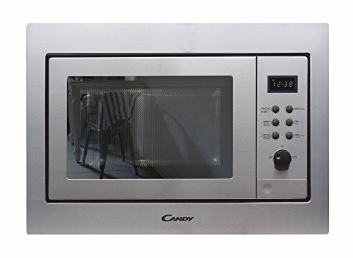 Candy MIC211EX - Microondas integrable con grill, Capacidad 21L, Plato giratorio 24,5cm, Display digital, Potencia 800W-1000W, 8 Programas, Acero inoxidable antihuellas Candy MIC211EX - Microondas integrable con grill, Capacidad 21L, Plato giratorio 24,5cm, Display digital, Potencia 800W-1000W, 8 Programas, Acero inoxidable antihuellas