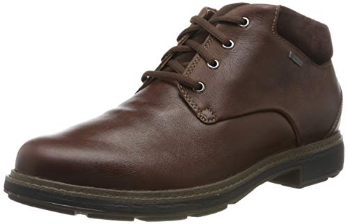 Clarks Un Tread UpGTX, Botas clásicas. Hombre, Marrón (Dark Brown Lea Dark Brown Lea), 42 EU