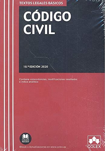 Código Civil: Texto legal básico con concordancias, modificaciones resaltadas e índice analítico: 1 (TEXTOS LEGALES BASICOS)