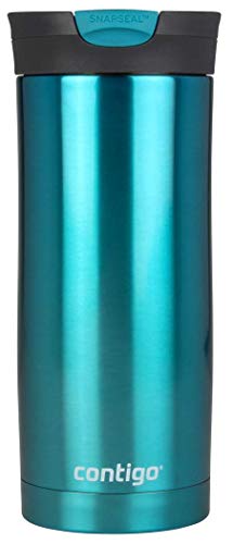 Contigo Vaso Termico Huron Snapseal, Termo Café, Taza de Viaje en acero inoxidable, Vaso Termo antigoteo, Copa con Tapa fácil de limpiar sin BPA, 470 ml