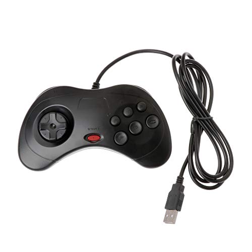 Controlador de juego clásico USB con cable para PC Sega Saturn por Irjdksd Controlador de juego clásico USB con cable para PC Sega Saturn por Irjdksd