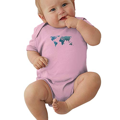 Cool Blue World Baby Jersey Bodysuit Baby Boys Girls Romper Infant Funny Bodysuit Outfit 0-24 Months Pink 2t