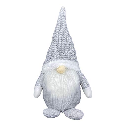 Decoración de Navidad, Navidad de Santa GNOME sin Rostro Sueco Tomte árbol del ahorcado Regalo del Ornamento de la muñeca Adornos de Navidad de Fiesta adorna la decoración de Navidad Feliz (Gris)